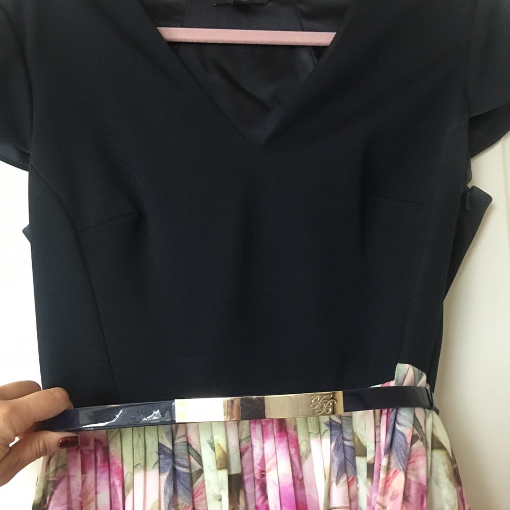 Blue Daysee Pure Peony Pleated Skirt Dress